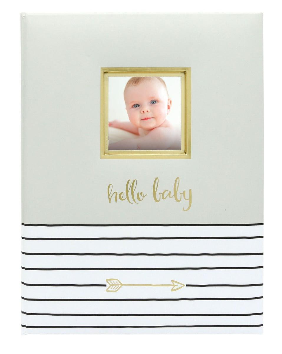 Pearhead® - Pearhead Hello Babybooks Grey