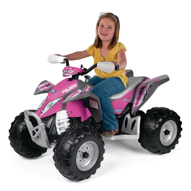 Peg Perego Kids Polaris Outlaw Electric Vehicle - High-performance 12 Volts - Citris