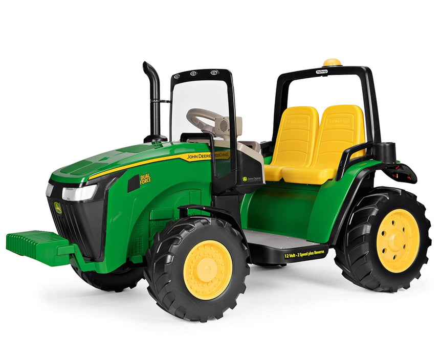 Peg Perego® - John Deere Dual Force Kids Ride on Tractor Toy by Peg Perego - High Performance 12 Volts - Green