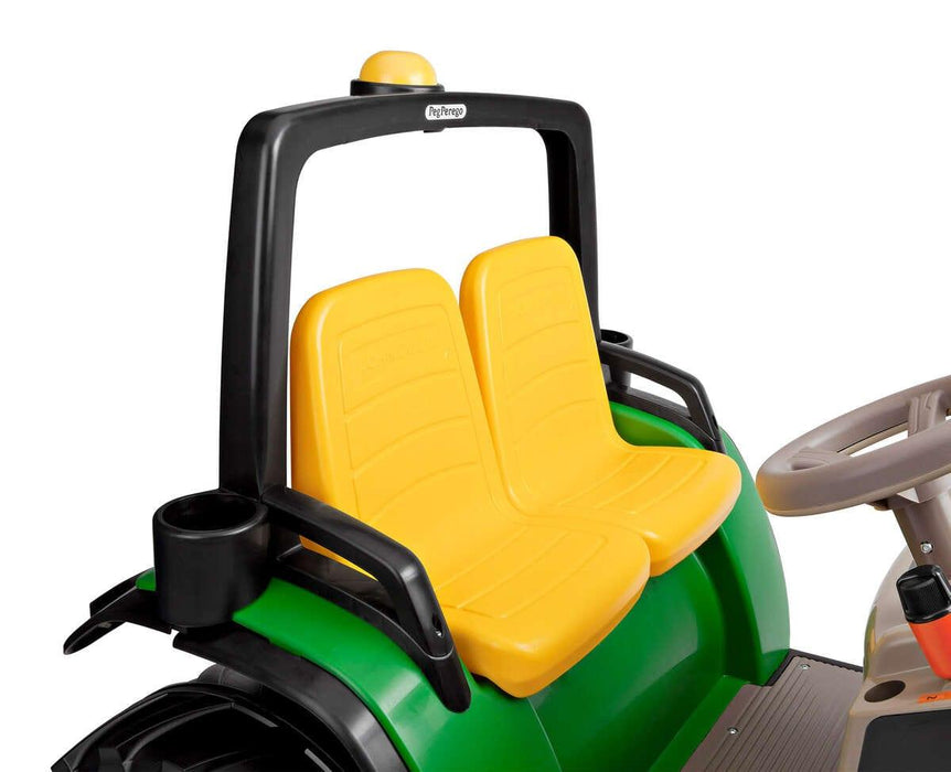 Peg Perego® - John Deere Dual Force Kids Ride on Tractor Toy by Peg Perego - High Performance 12 Volts - Green