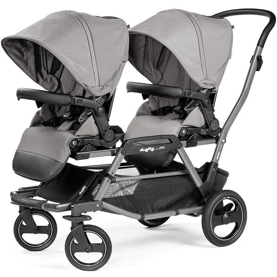 Poussette double Duette Piroet de Peg Perego (Cadre et 2 sièges) — Goldtex
