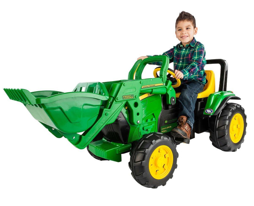 Peg Perego® - Peg Perego John Deere Front Loader – Chain Driven Pedals Ride-On with Working Bucket