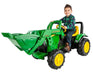Peg Perego® - Peg Perego John Deere Front Loader – Chain Driven Pedals Ride-On with Working Bucket