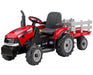Peg Perego® - Peg Perego Kids Case IH Magnum Tractor & Trailer High-performance 12 Volt - Red