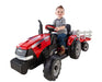 Peg Perego® - Peg Perego Kids Case IH Magnum Tractor & Trailer High-performance 12 Volt - Red