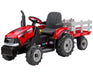 Peg Perego® - Peg Perego Kids Case IH Magnum Tractor & Trailer High-performance 12 Volt - Red