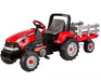 Peg Perego® - Peg Perego Kids Case IH Tractor & Trailer - Chain Driven Pedals - Red