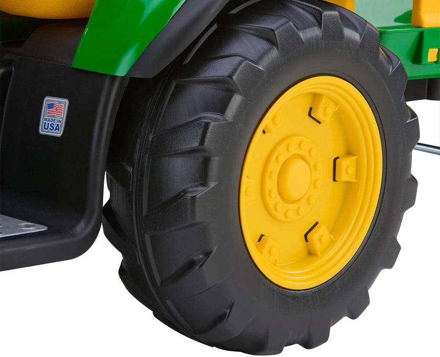 Peg Perego® - Peg Perego Kids J.D. Ground Force Tractor & Trailer - High-performance 12 Volt - Green