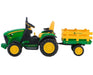 Peg Perego® - Peg Perego Kids J.D. Ground Force Tractor & Trailer - High-performance 12 Volt - Green