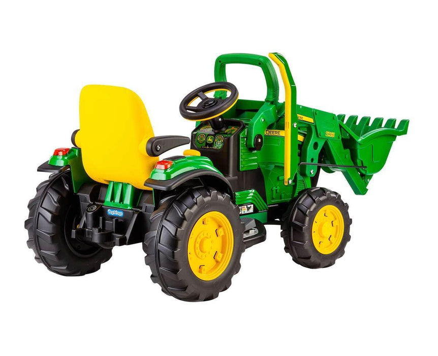 Peg Perego® - Peg Perego Kids J.D. Ground Loader Tractor - High-performance 12 Volts - Green