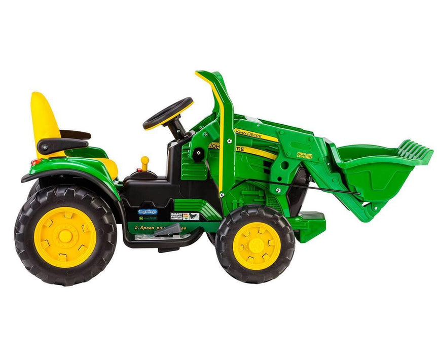 Peg Perego® - Peg Perego Kids J.D. Ground Loader Tractor - High-performance 12 Volts - Green