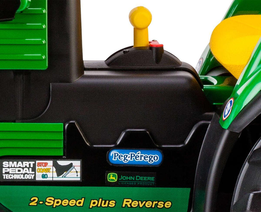 Peg Perego® - Peg Perego Kids J.D. Ground Loader Tractor - High-performance 12 Volts - Green