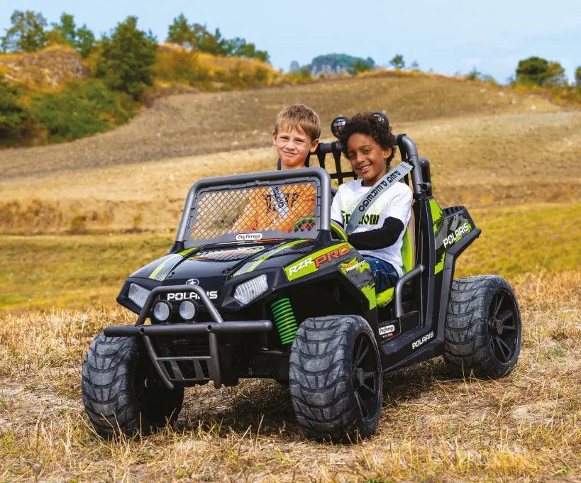 Peg Perego® - Peg Perego Kids Polaris Ranger RZR Two Seater - 24 Volt - Green Shadow