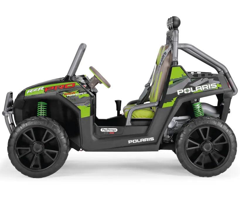 24-volt peg perego ride on Peg Perego Polaris RZR PRO Green Shadow 24 Volt Ride On