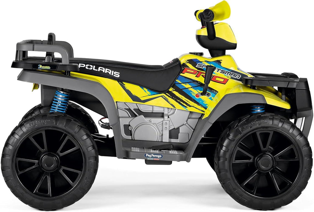 Peg Perego® - Peg Perego - Polaris Sportsman PRO, Citris, 24V, 2 Seater Ride on ATV for Kids
