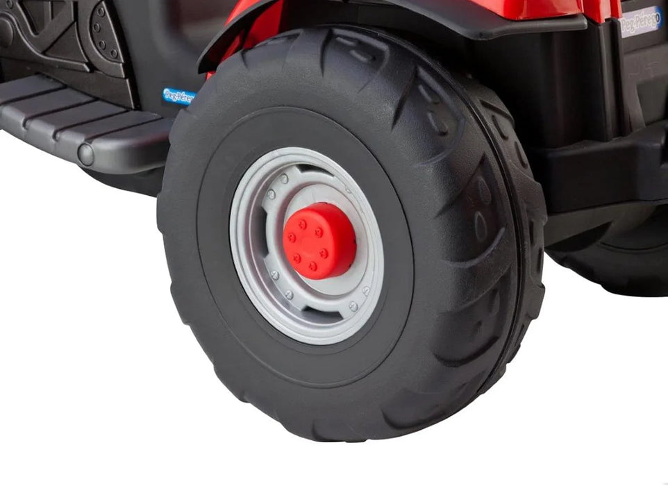 Peg Perego® - Peg Perego Toddler Case IH Lil Tractor & Trailer - 6 Volts Dual Drive Axle - Red