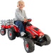 Peg Perego® - Peg Perego Toddler Case IH Lil Tractor & Trailer - 6 Volts Dual Drive Axle - Red