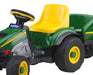 Peg Perego® - Peg Perego Toddler John Deere Farm Tractor & Trailer - Chain Driven Pedals - Green