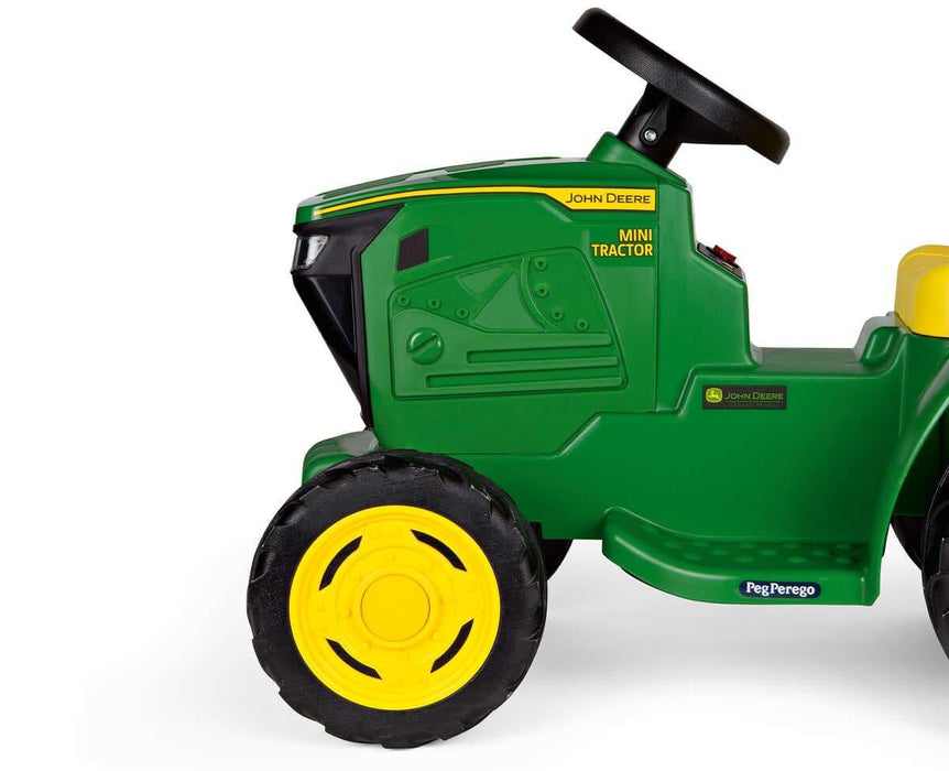 peg perego john deere pedal tractor Peg Perego John Deere Toddler Mini Ride On Tractor | 6 Volt | Dual Drive Axle