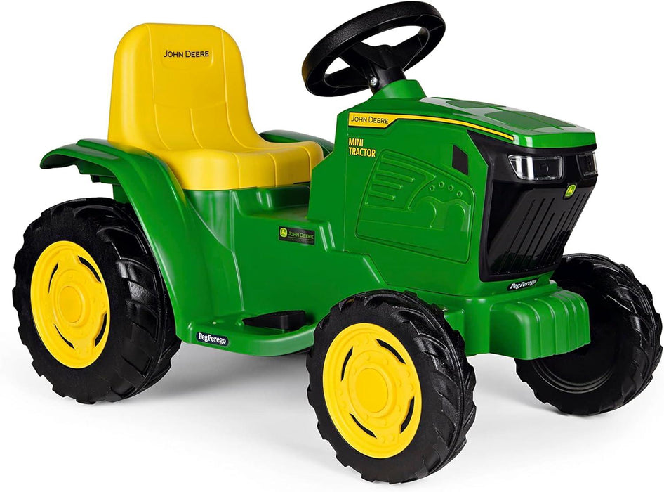 Peg Perego® - Peg Perego Toddler John Deere Mini Tractor - 6 Volt Dual Drive Axle - Green