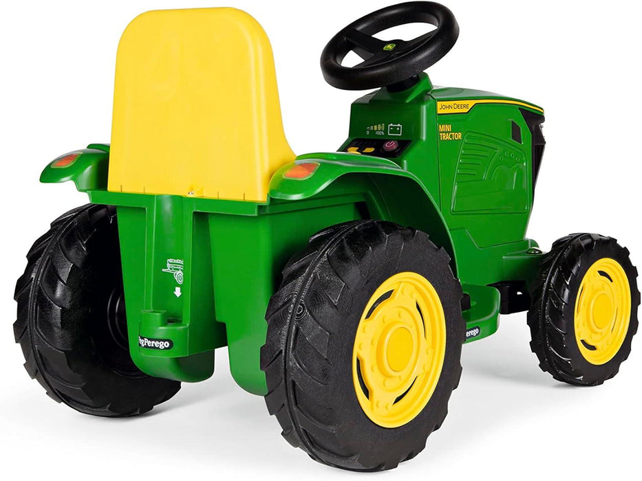 Peg Perego® - Peg Perego Toddler John Deere Mini Tractor - 6 Volt Dual Drive Axle - Green