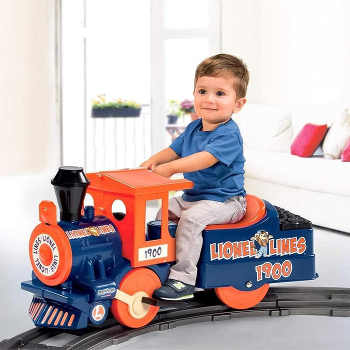Peg Perego Lionel Lines Toddler Ride On Train Volt Blue