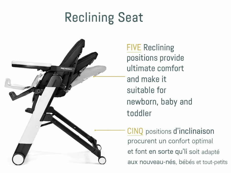 Peg Perego Siesta High Chair – Luxury Reclining High Chair Made in Italy