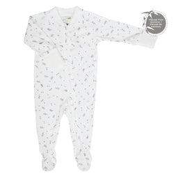 Perlimpinpin - Perlimpinpin 1 Piece Bamboo Baby Pyjama - Birds