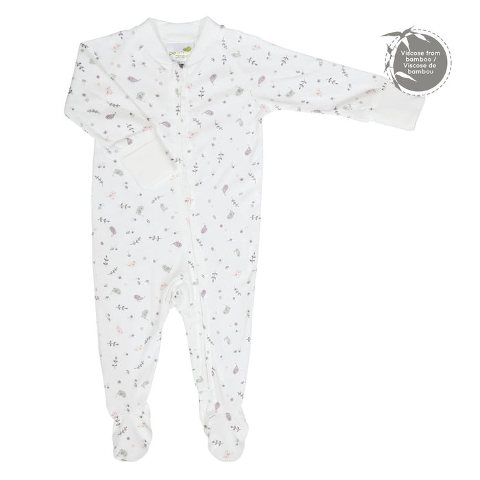 Perlimpinpin - Perlimpinpin 1 Piece Bamboo Baby Pyjama - Birds