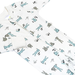 Perlimpinpin - Perlimpinpin 1 Piece Bamboo Baby Pyjama - Bunnies