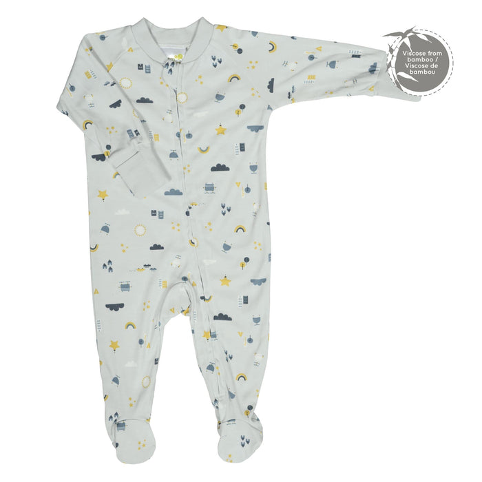 Perlimpinpin - Perlimpinpin 1 Piece Bamboo Baby Pyjama - City