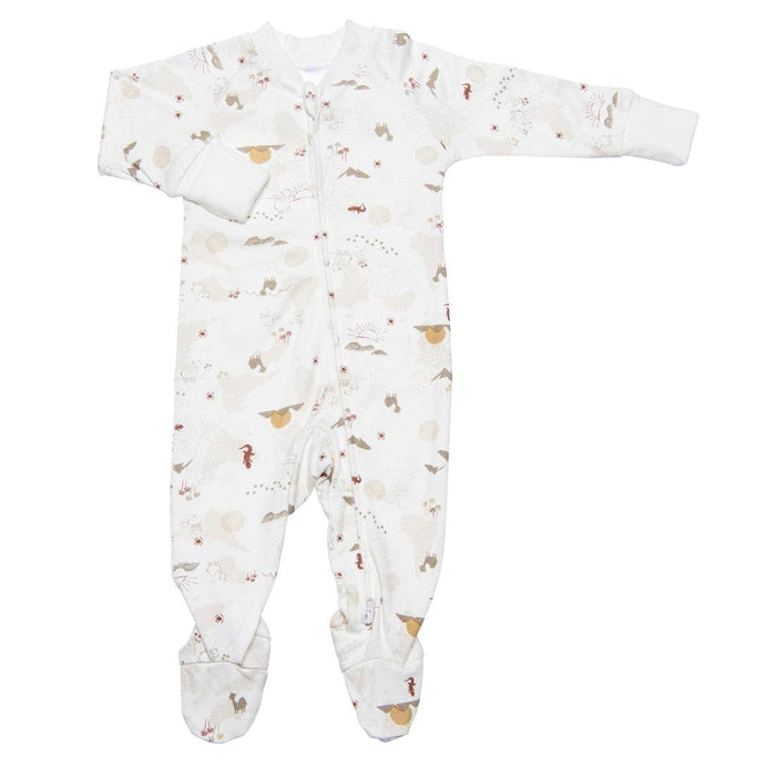 Perlimpinpin - Perlimpinpin 1 Piece Bamboo Baby Pyjama - Desert