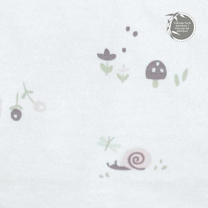 Perlimpinpin - Perlimpinpin 1 Piece Bamboo Baby Pyjama - Mushrooms