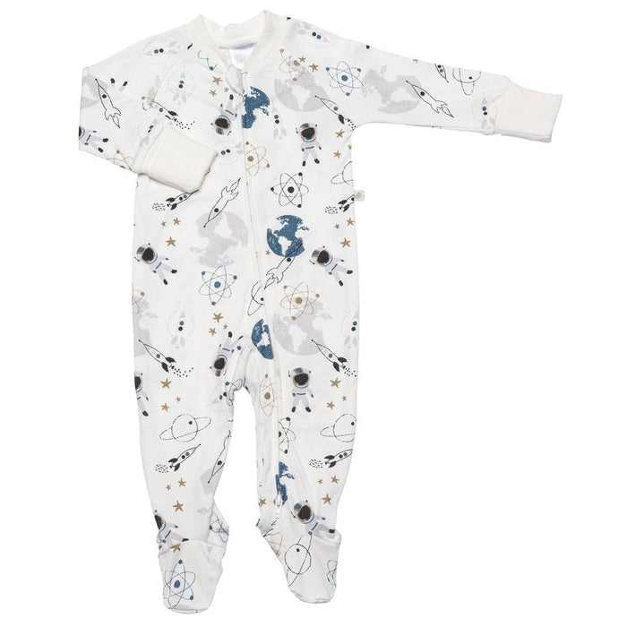 Perlimpinpin - Perlimpinpin 1 Piece Bamboo Baby Pyjama - Space