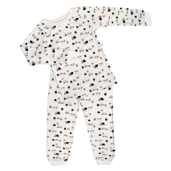 Perlimpinpin - Perlimpinpin 2 Pieces Bamboo Baby Pyjama - Cars