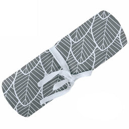 Perlimpinpin - Perlimpinpin Cotton Muslin Baby Swaddle Blanket - Grey Leaves
