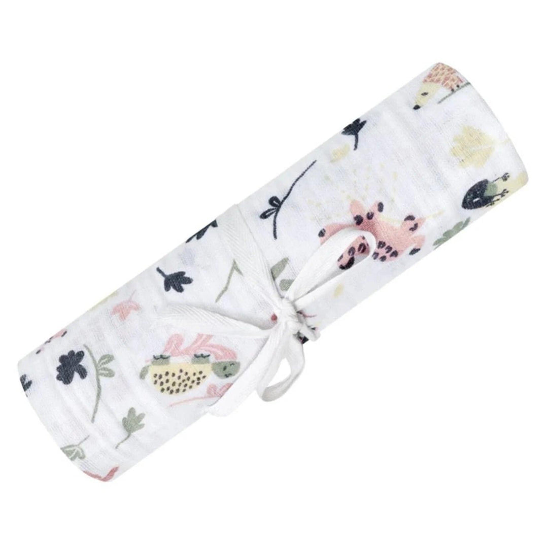 Perlimpinpin - Perlimpinpin Cotton Muslin Baby Swaddle Blankets - Jungle Lotus