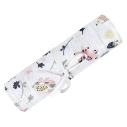 Perlimpinpin - Perlimpinpin Cotton Muslin Baby Swaddle Blankets - Jungle Lotus