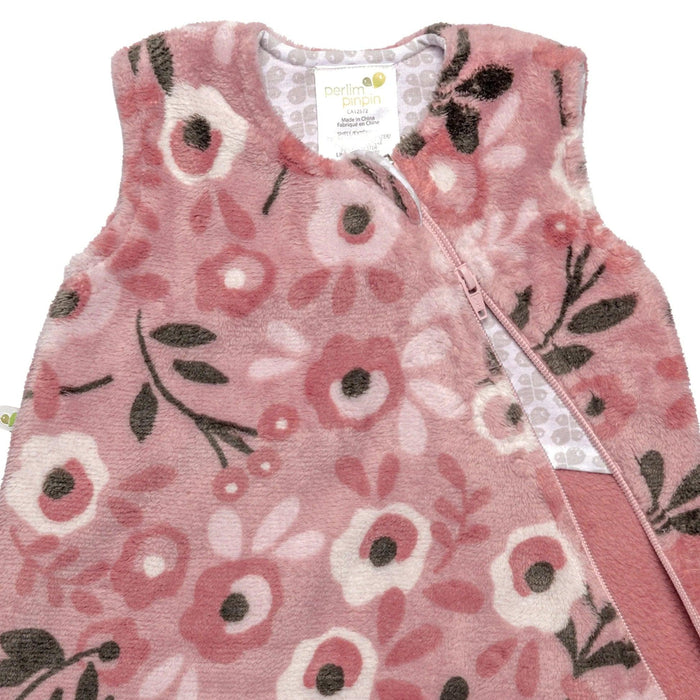 Perlimpinpin - Perlimpinpin Eco-Friendly Plush Baby Sleep Bag - Roses (1.5 Togs)