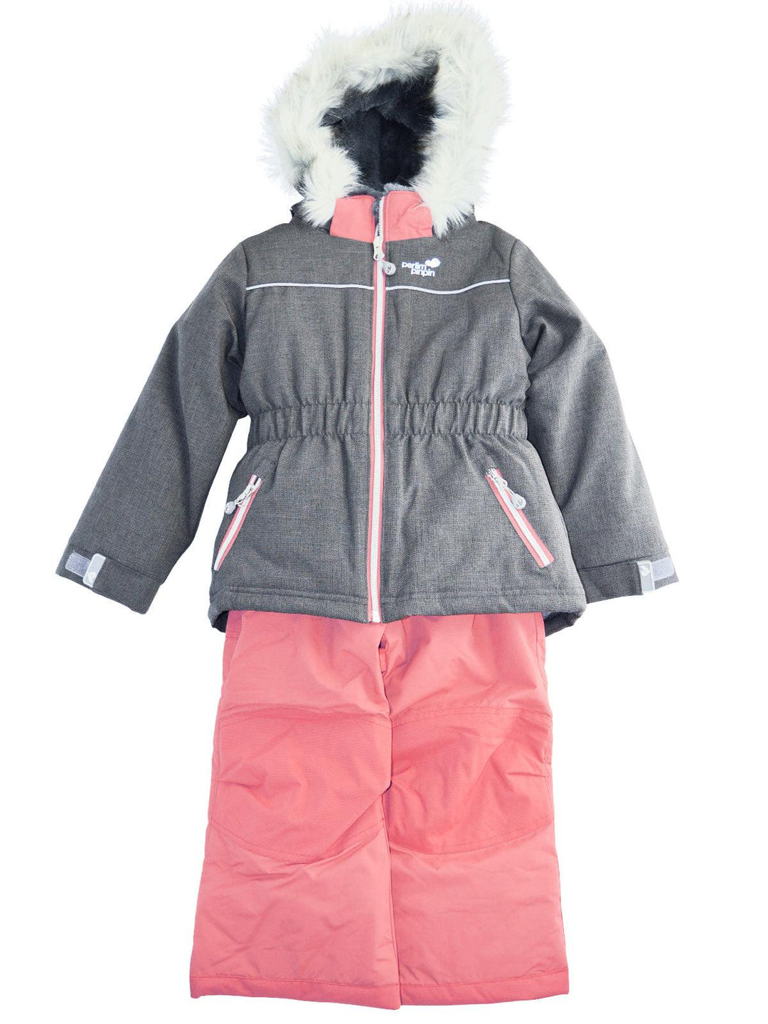 Perlimpinpin - Perlimpinpin Toddler Girls Snow Suit - Khaki Textured (Sizes 2 & 4)