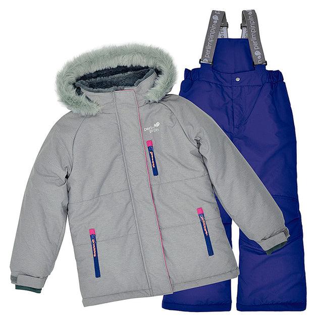 Perlimpinpin - Perlimpinpin Toddler Girls Snow Suit - Nunge Textured (Sizes 2 & 3)