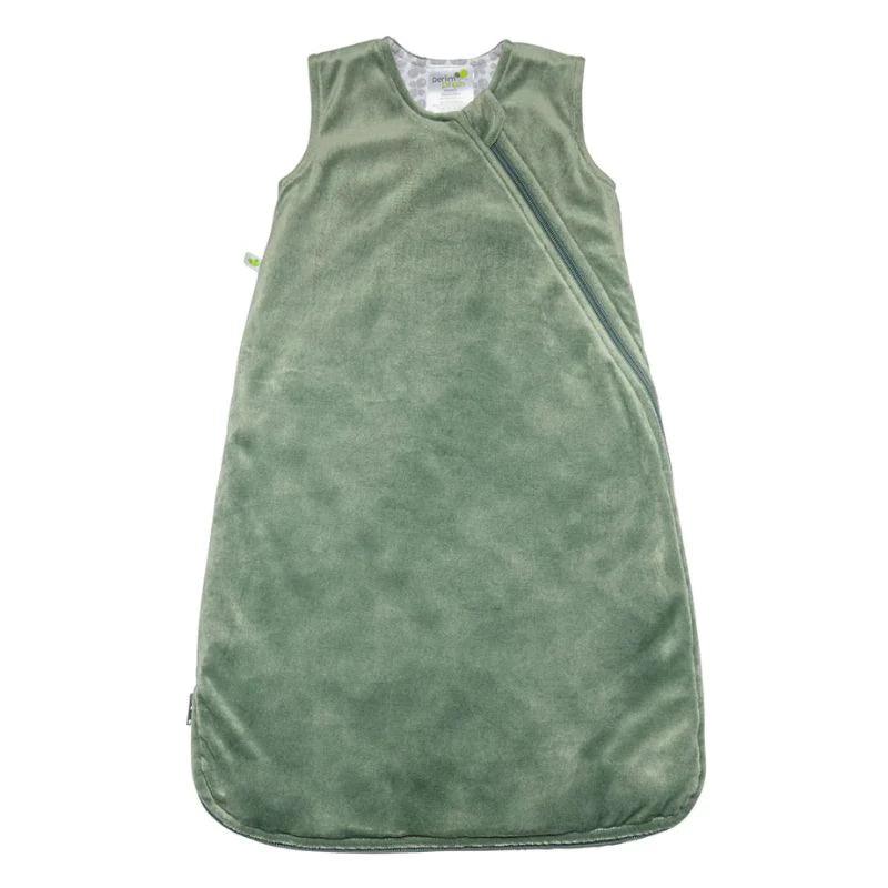 Perlimpinpin - Perlimpinpin Velour Plush Baby Sleep Bag - Hunter Green (2.5 Togs)