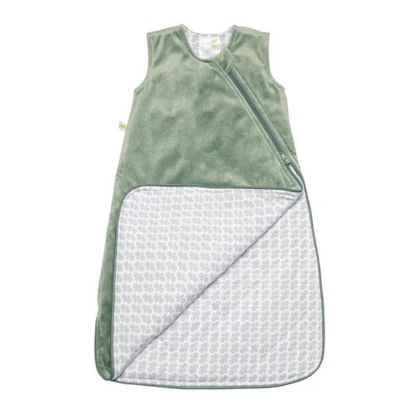 Perlimpinpin - Perlimpinpin Velour Plush Baby Sleep Bag - Hunter Green (2.5 Togs)