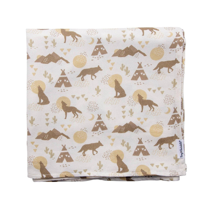 Perlimpinpin - Tiny Twinkle Kaffle Swaddle Blanket – Soft & Silky Baby Wrap (47" x 47")