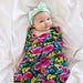 Perlimpinpin - Tiny Twinkle Kaffle Swaddle Blanket – Soft & Silky Baby Wrap (47" x 47")