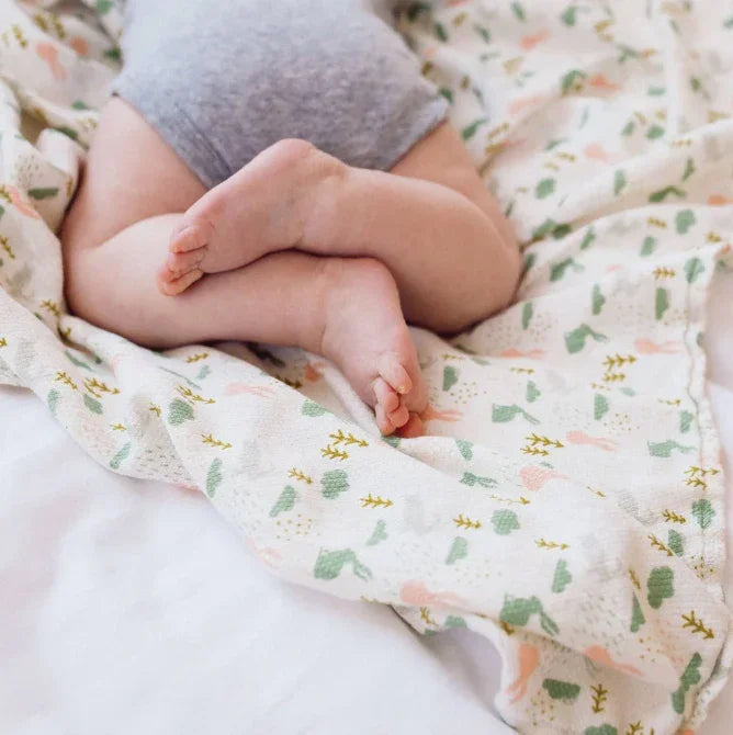 Perlimpinpin - Tiny Twinkle Kaffle Swaddle Blanket – Soft & Silky Baby Wrap (47" x 47")