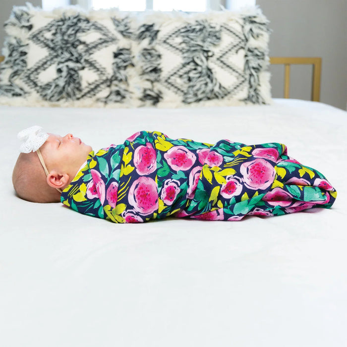 Perlimpinpin - Tiny Twinkle Kaffle Swaddle Blanket – Soft & Silky Baby Wrap (47" x 47")