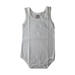 Petit Abielle - Sleeveless White Baby Bodysuit – 100% Cotton – Made in Italy (Ages 3–24 Months)