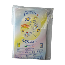 Petit Abielle - Sleeveless White Baby Bodysuit – 100% Cotton – Made in Italy (Ages 3–24 Months)