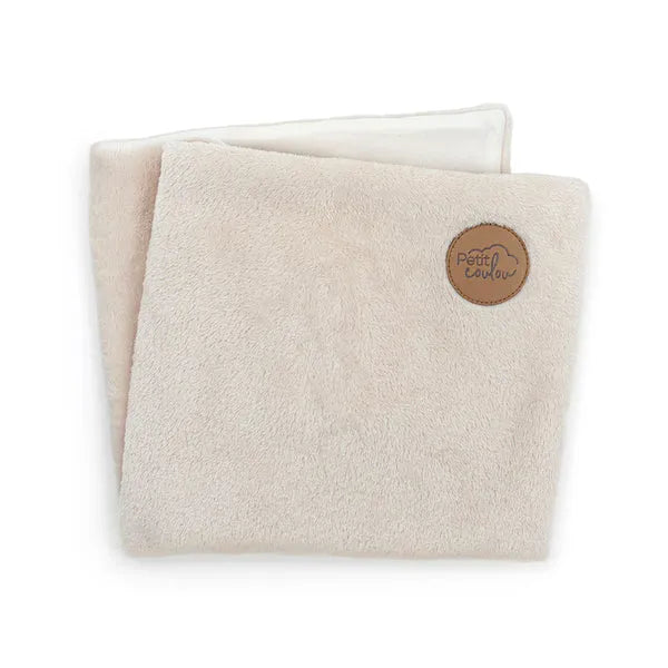 Petit Coulou Minky Blankie for Baby Car Seats - Moka